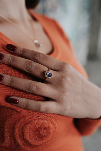 Completo "Kate" 4 pezzi: Oro e Viola