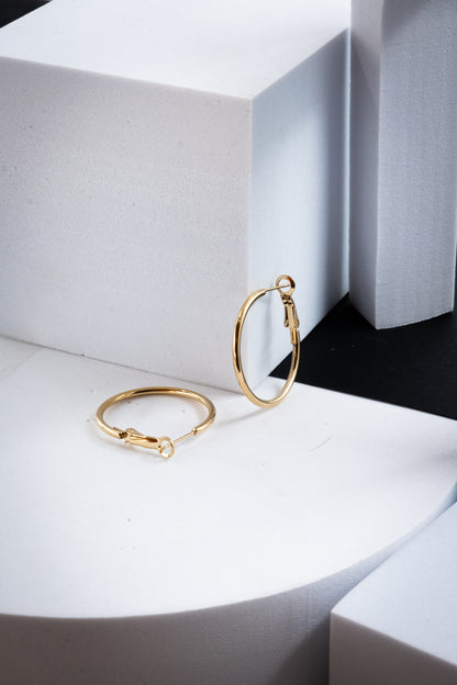 CERCHI SOTTILI ORO 30 mm