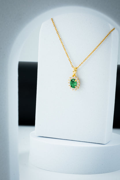 Completo "Kate" 4 pezzi: Oro e Verde