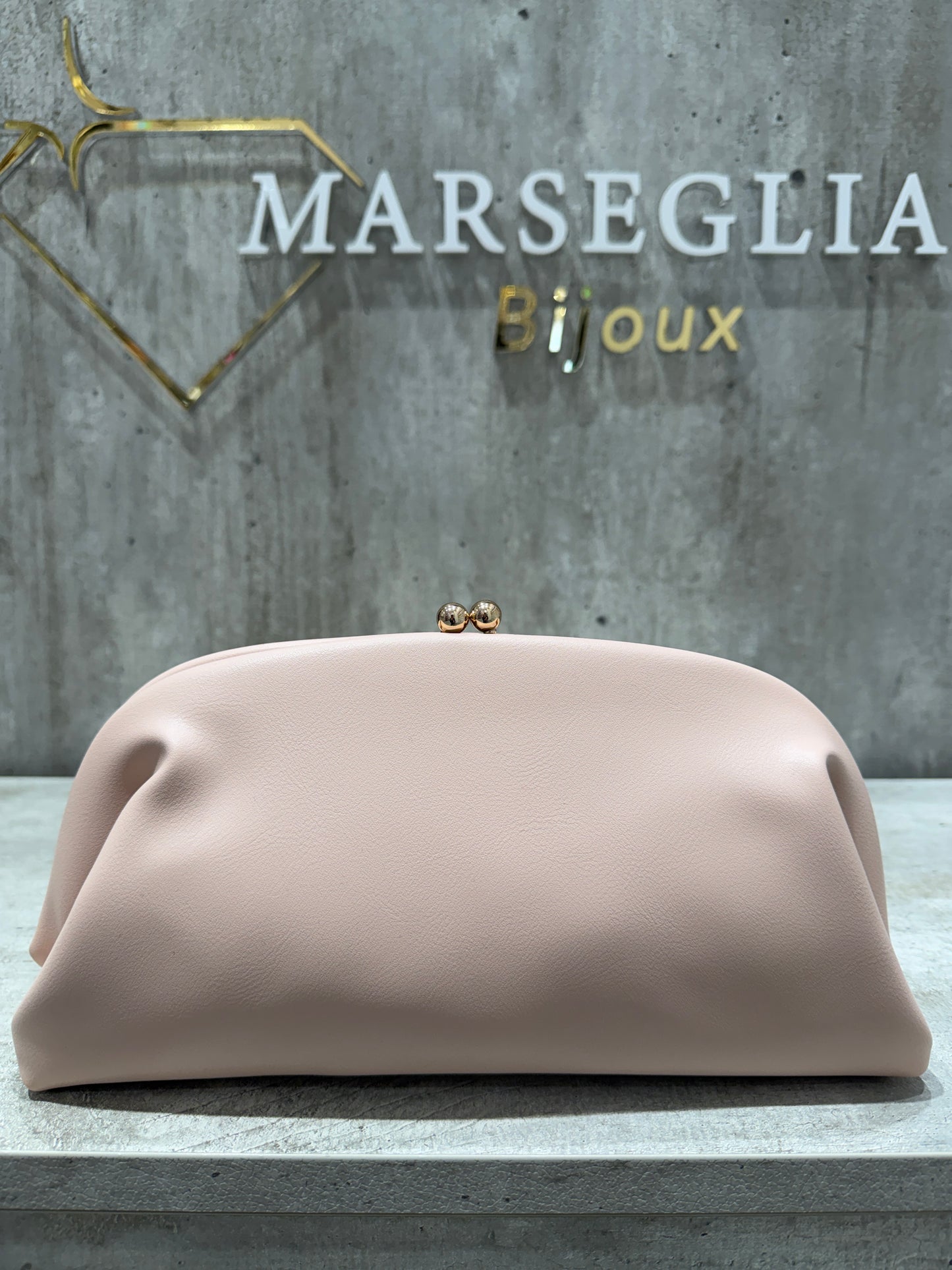 CLUTCH LISCIA NUDE