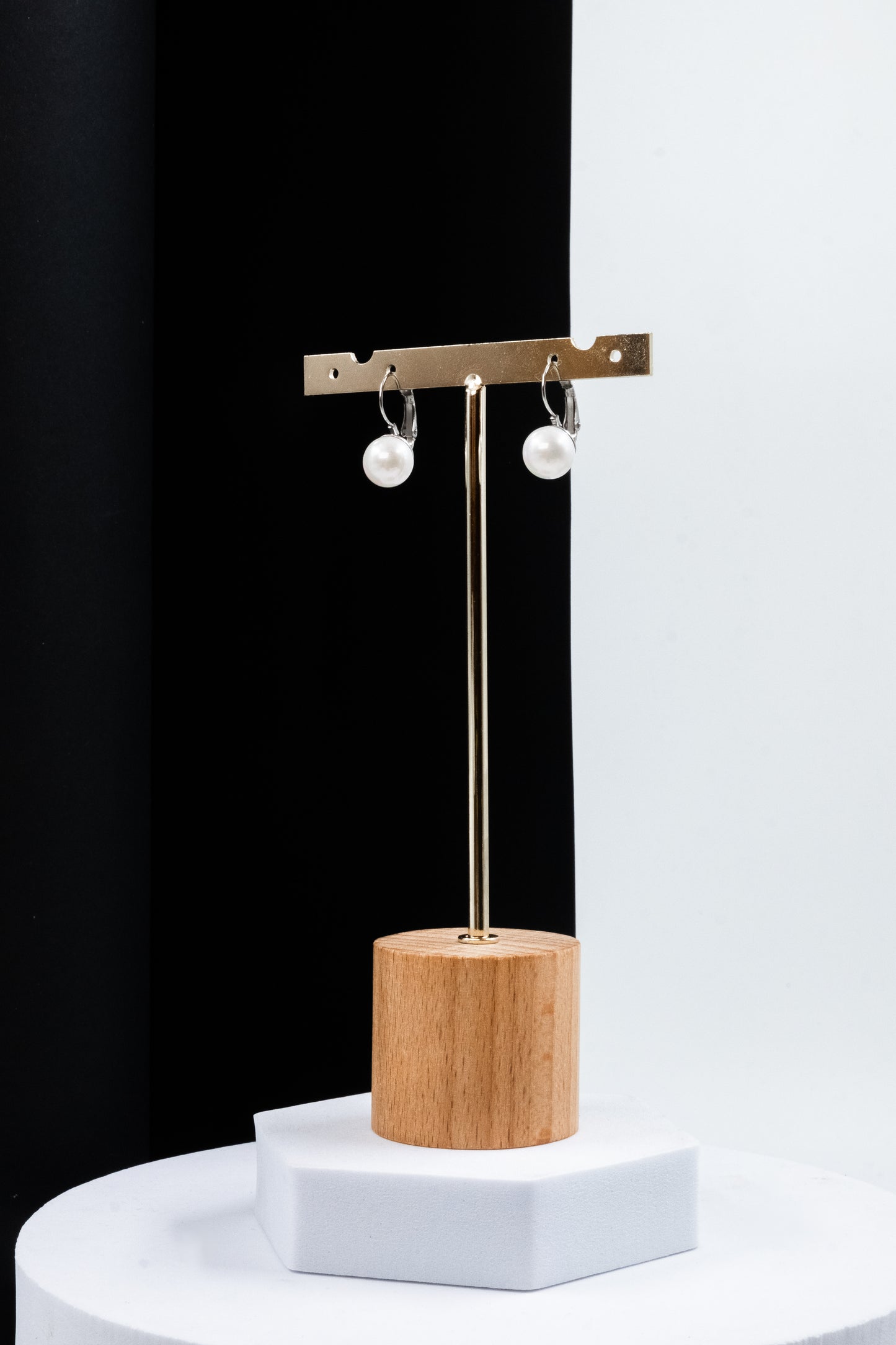 ORECCHINI PERLA PENDENTE ARGENTO 10 MM