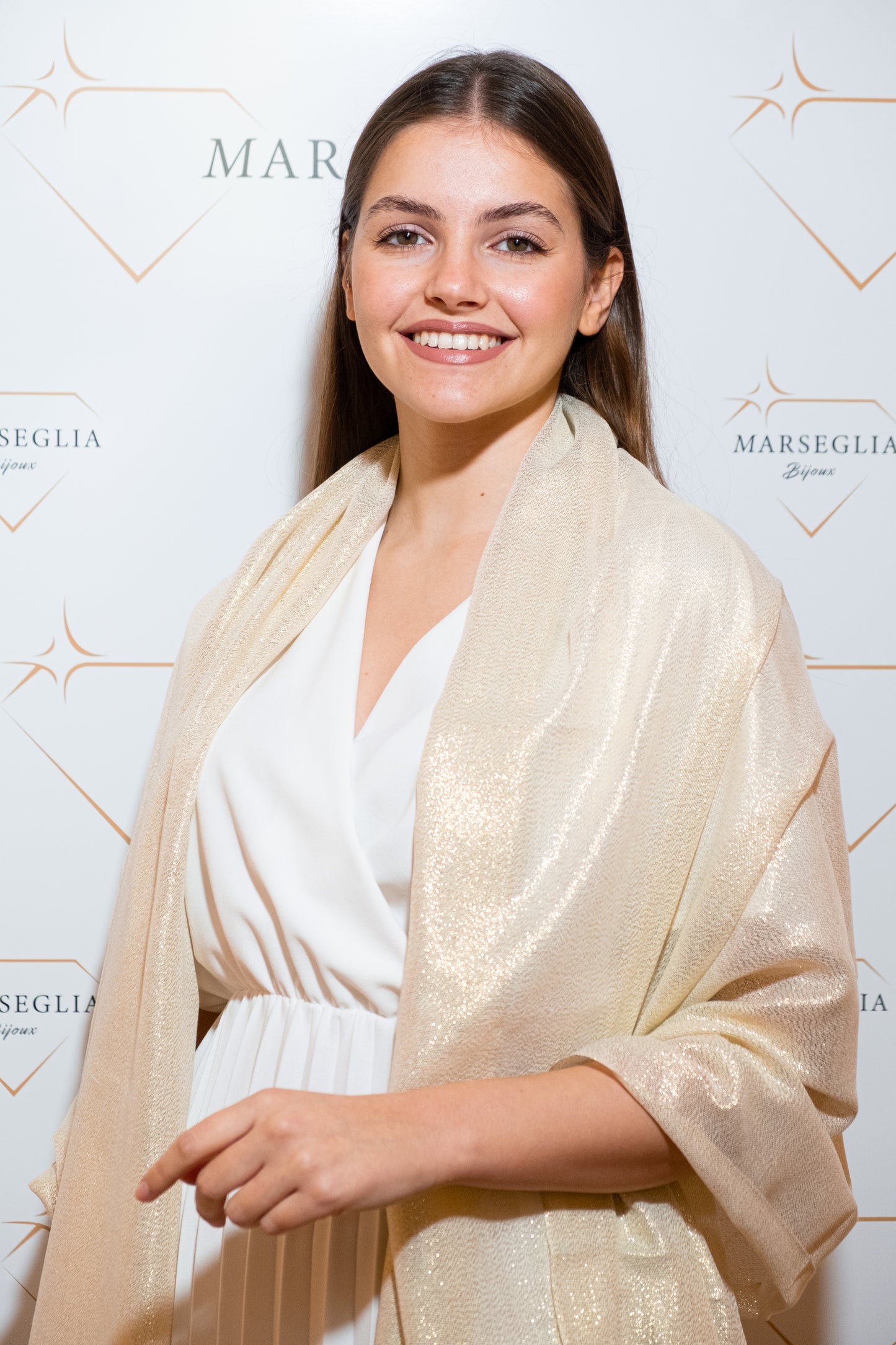 STOLA VISCOSA LUREX ORO MEDIO