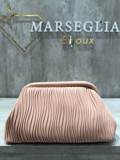 CLUTCH PLISSE NUDE