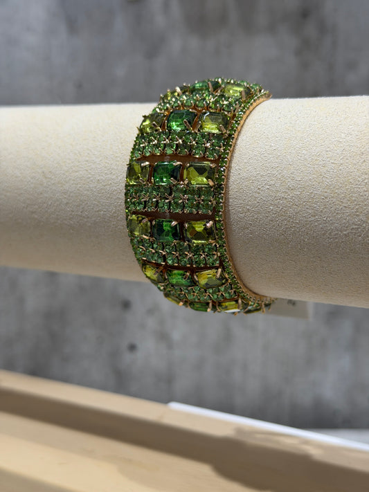 BRACCIALE RIGIDO FASHION VERDE CHIARO & VERDE SCURO