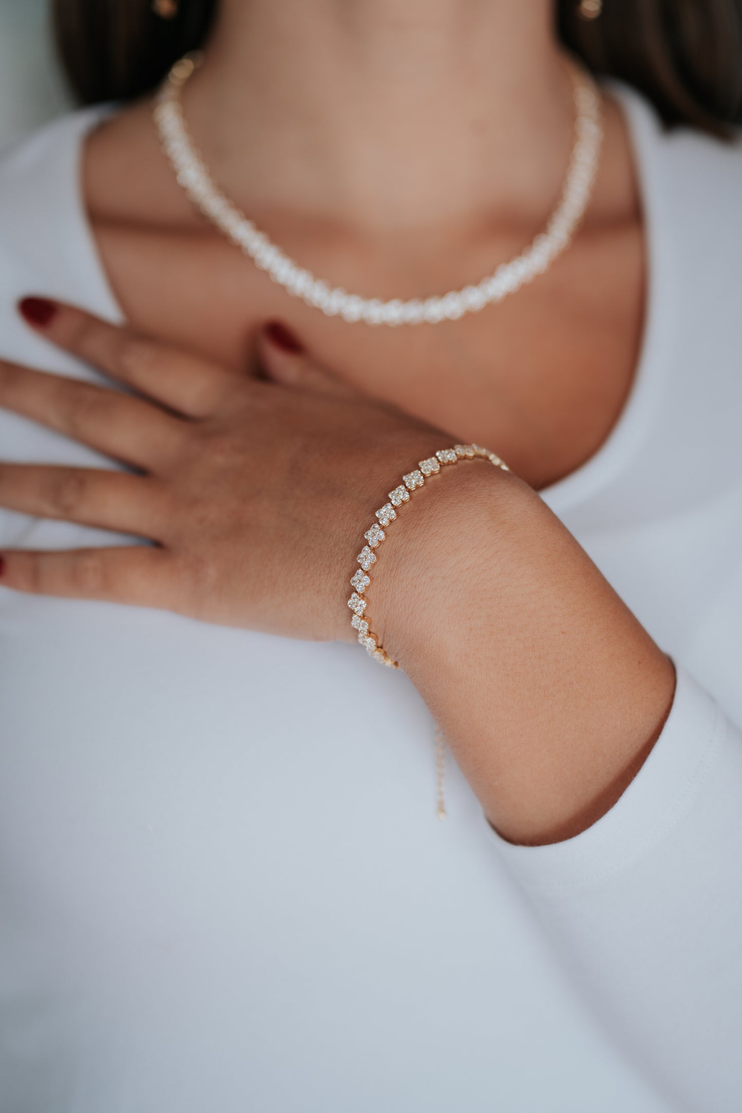 Completo "Jasmine" 3 pezzi colore oro