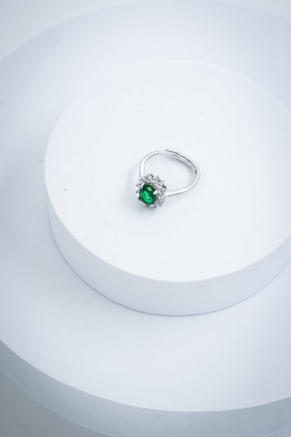 ANELLO KATE ARGENTO & VERDE
