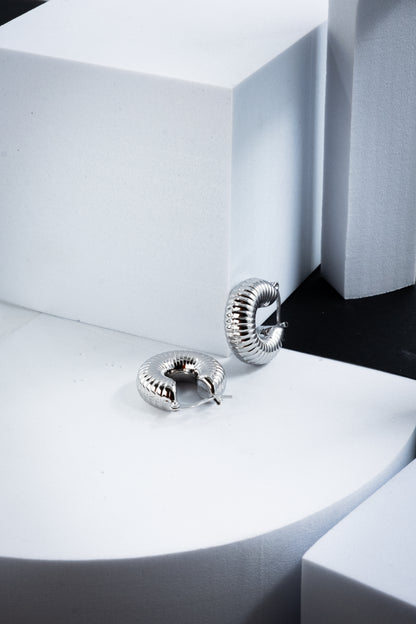 CERCHI RIGATI ARGENTO 2 CM