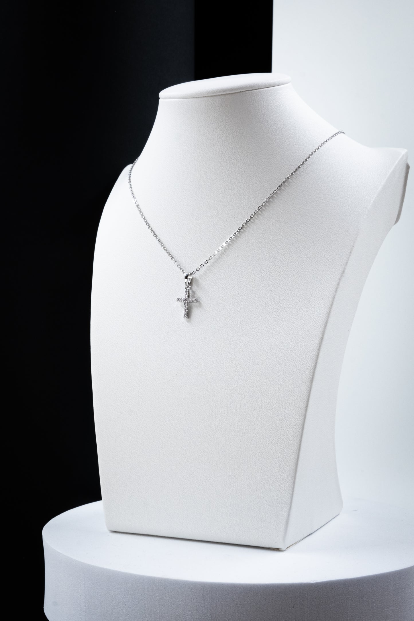 COLLANA CROCE ARGENTO 1,5 CM