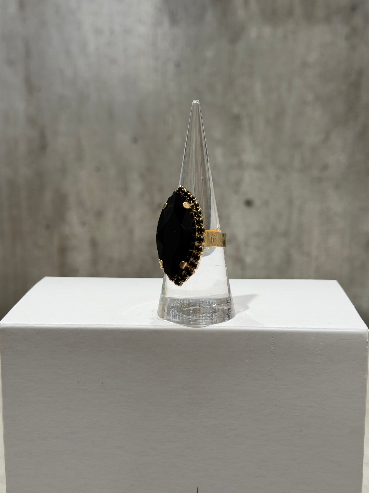 ANELLO GOCCIA FASHION NERO
