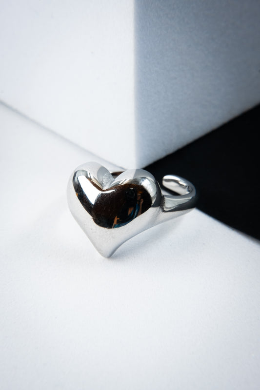 ANELLO CUORE ARGENTO