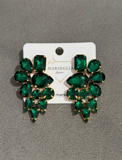ORECCHINI FASHION VERDE SCURO