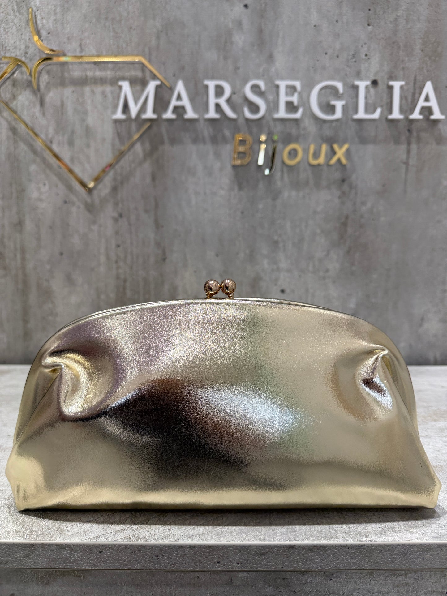 CLUTCH LISCIA ORO