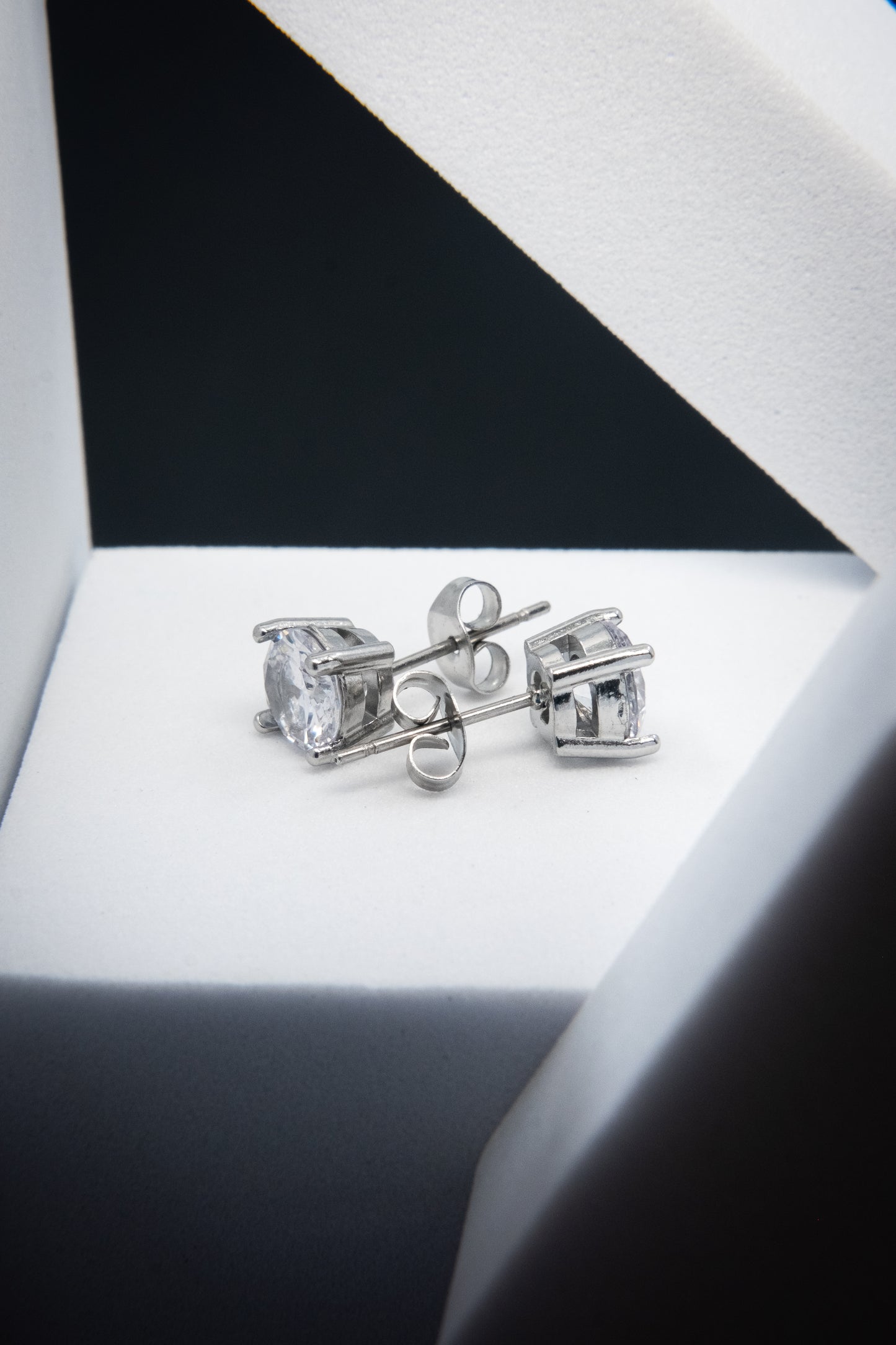 ORECCHINI PUNTO LUCE ARGENTO 6 MM