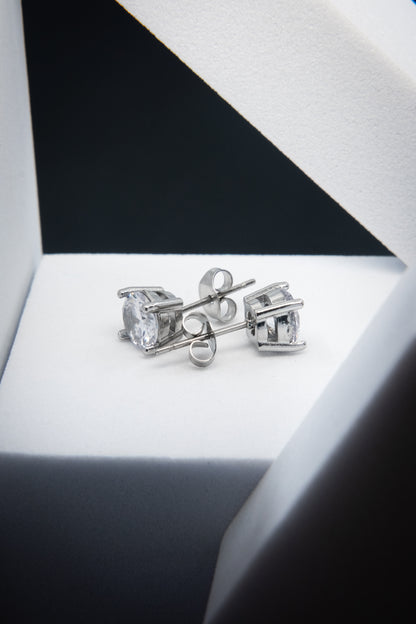 ORECCHINI PUNTO LUCE ARGENTO 6 MM