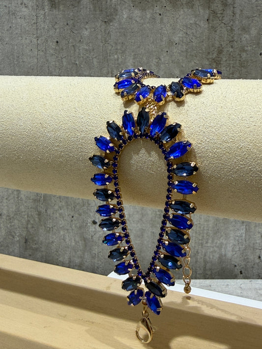 BRACCIALE A FASCIA FASHION BLU ELETTRICO & BLU NOTTE
