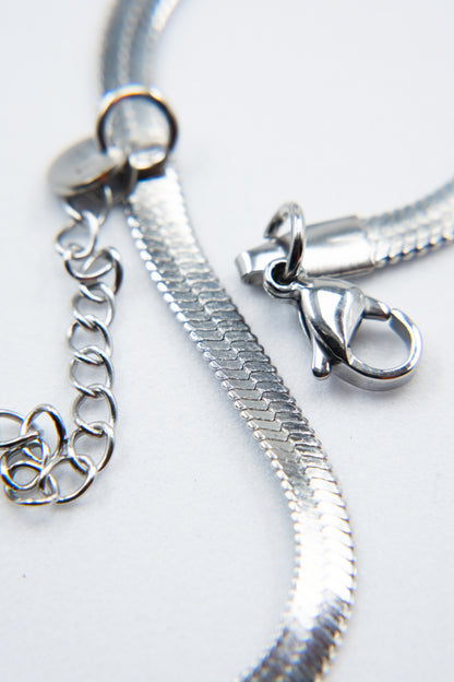 BRACCIALE SNAKE ARGENTO 4 MM