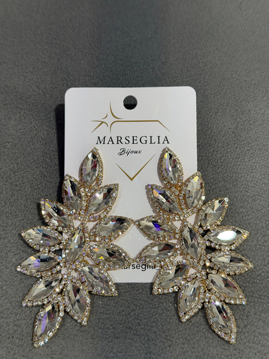ORECCHINI FASHION BIANCO & ORO