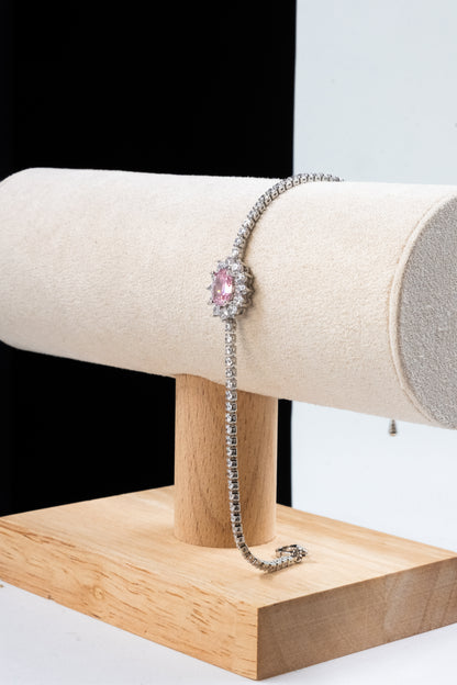 BRACCIALE KATE ARGENTO & ROSA