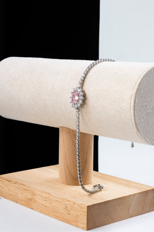 BRACCIALE KATE ARGENTO & ROSA