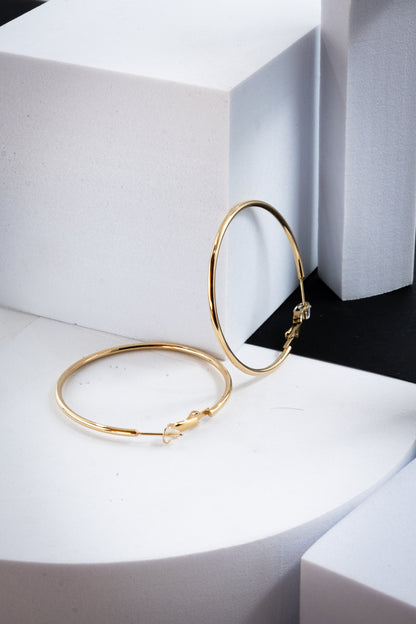 CERCHI SOTTILI ORO 50 mm