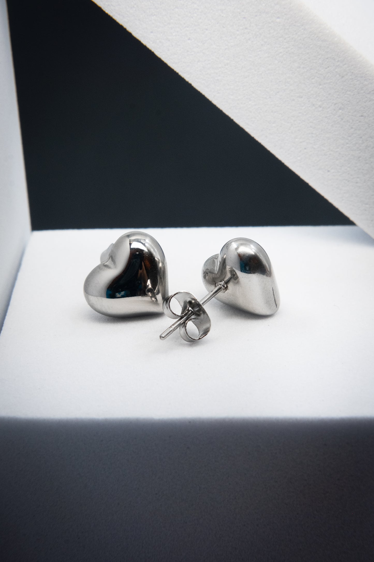 ORECCHINI CUORE ARGENTO 1 CM