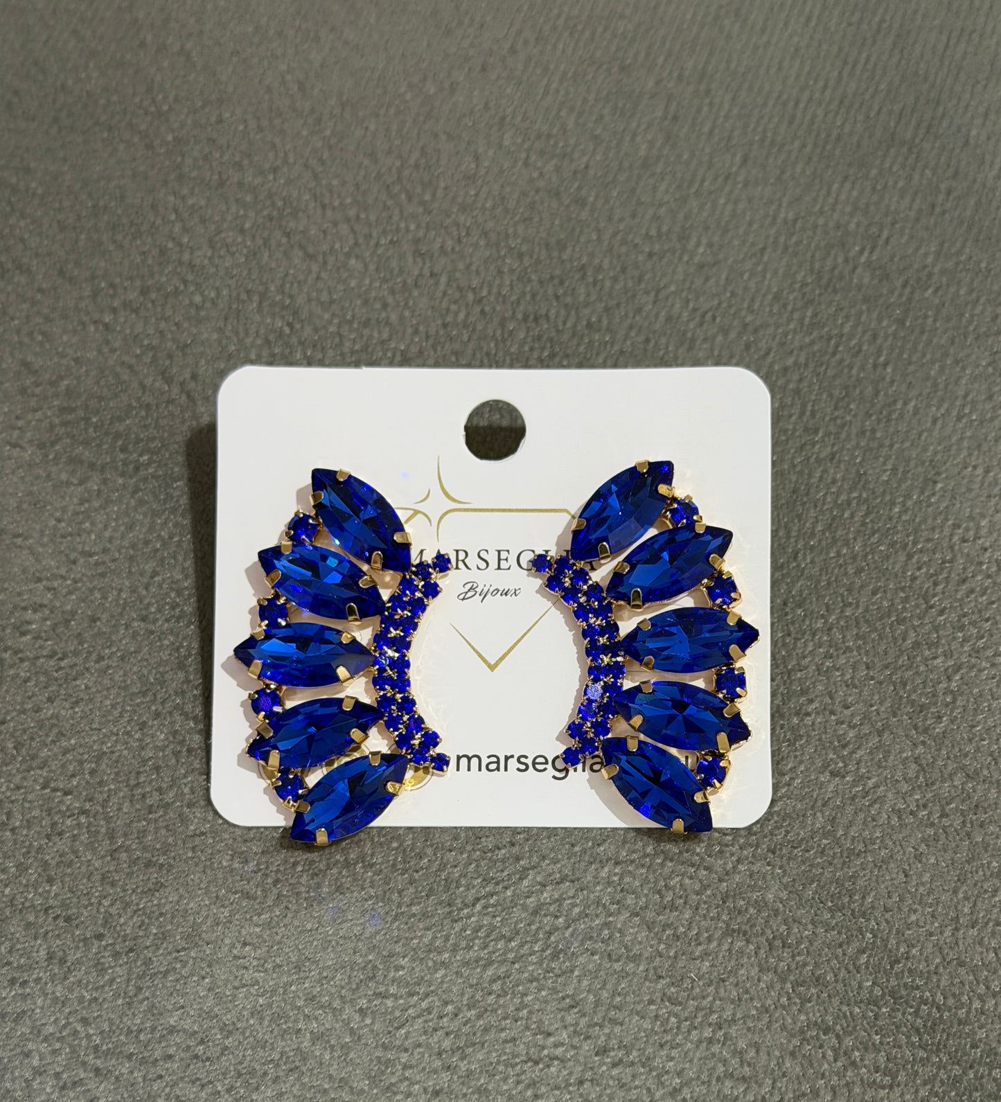ORECCHINI FASHION BLU ELETTRICO