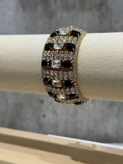 BRACCIALE RIGIDO FASHION NERO & BIANCO