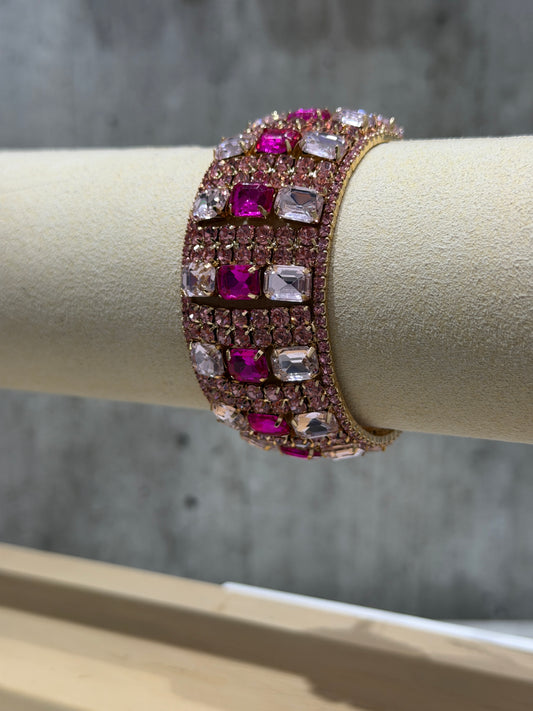 BRACCIALE RIGIDO FASHION ROSA & FUCSIA