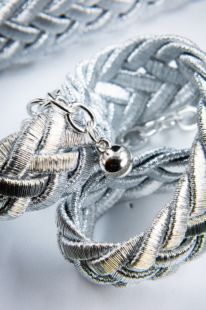 CINTURA LUREX ARGENTO