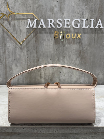 POCHETTE BIMATERIALE NUDE