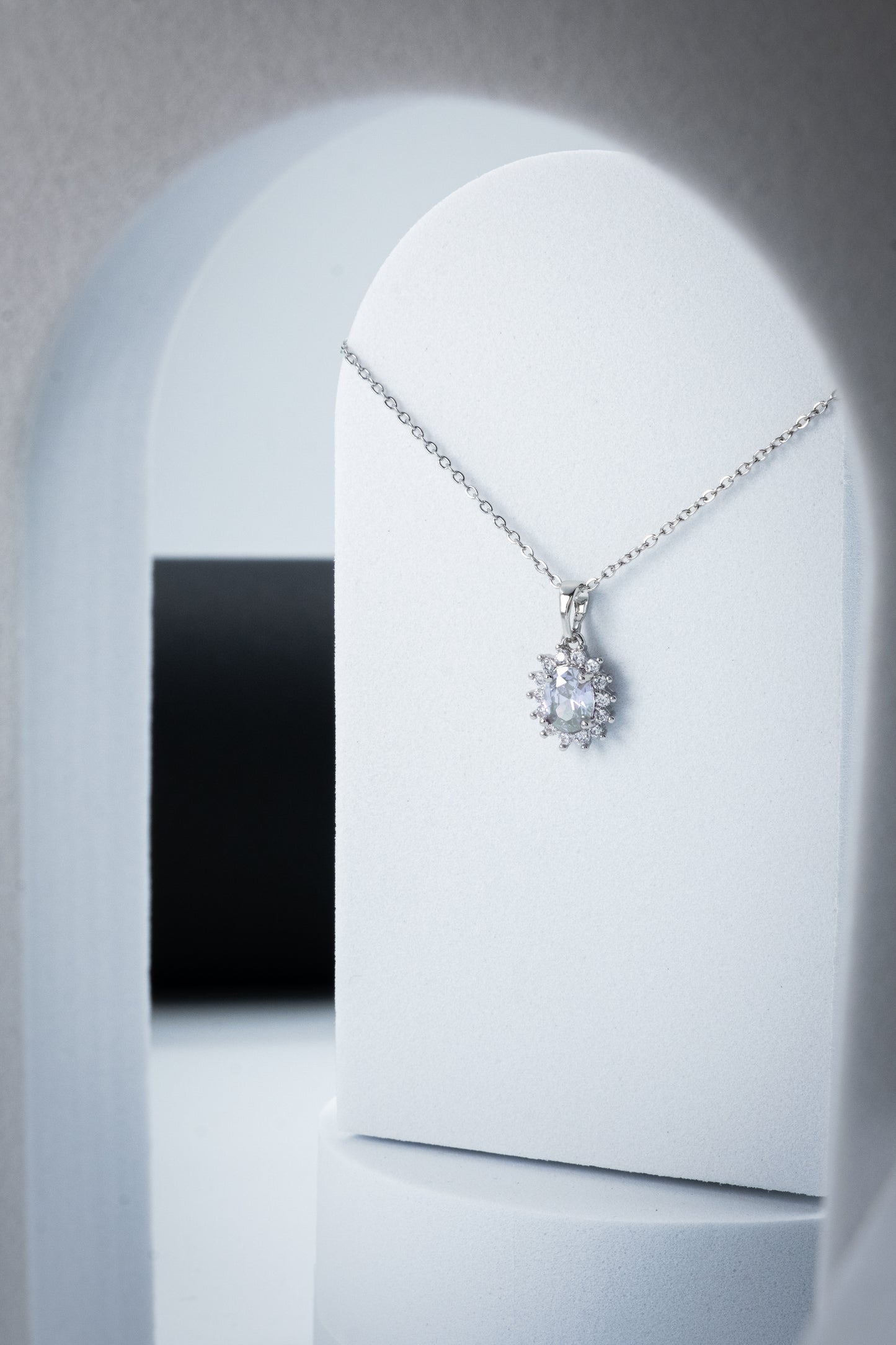 COLLANA KATE ARGENTO & BIANCO