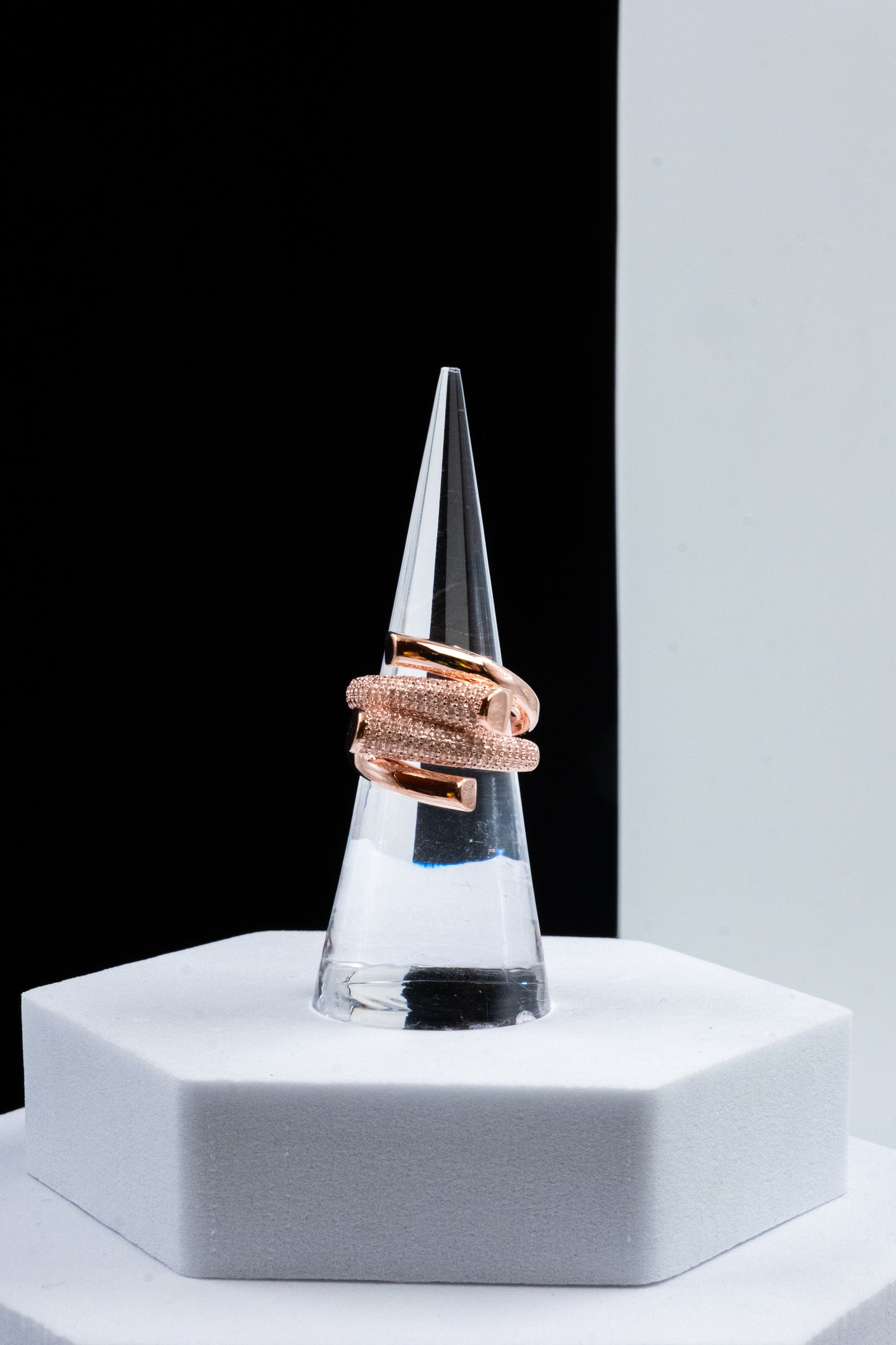 ANELLO INTRECCIO ORO ROSA