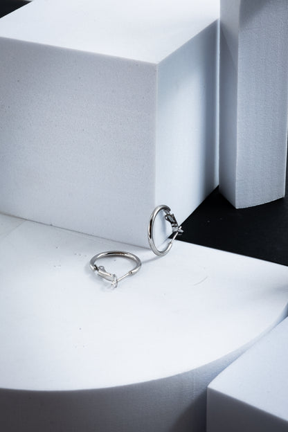 CERCHI SOTTILI ARGENTO 20 mm