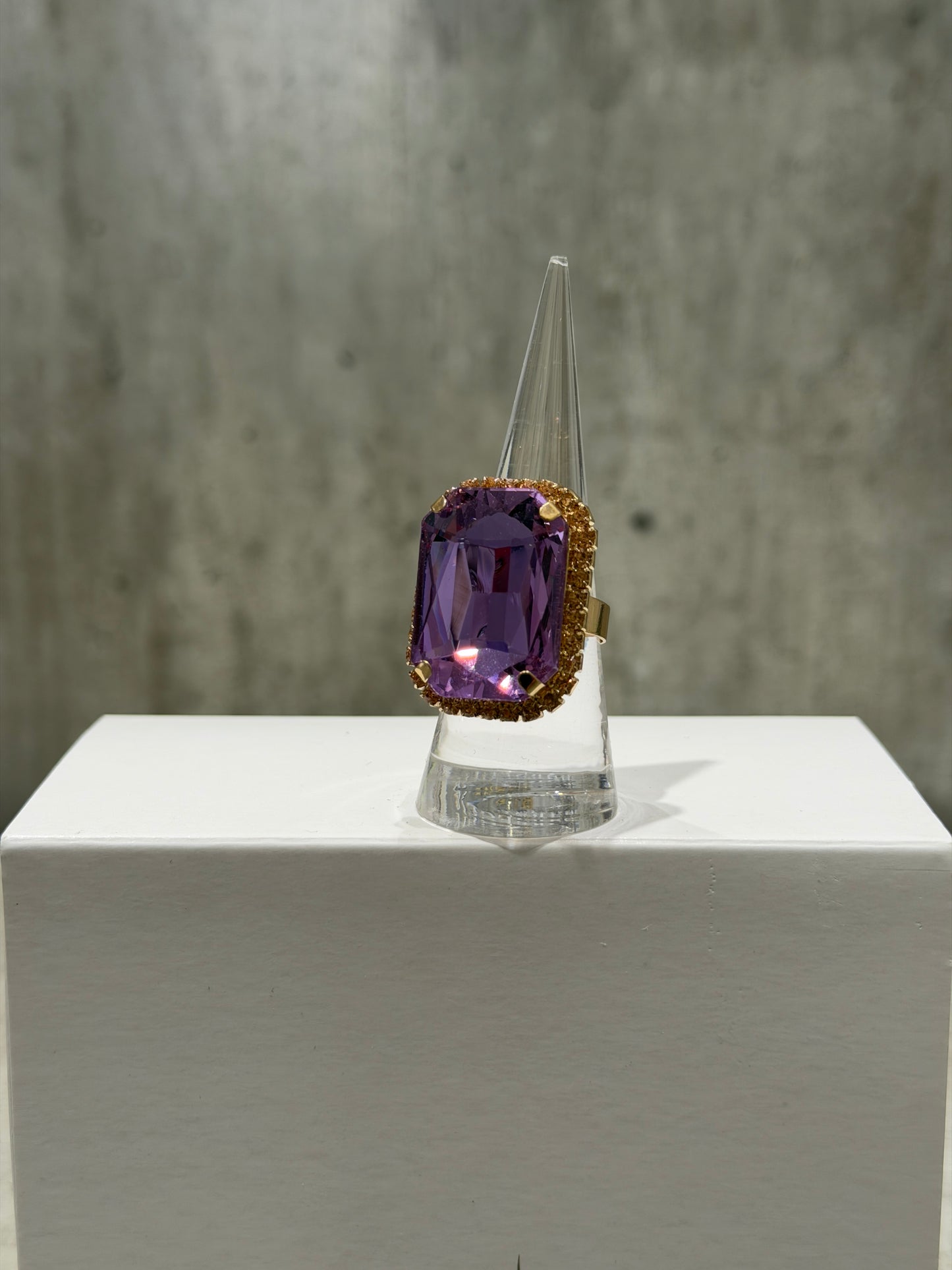 ANELLO RETTANGOLARE FASHION GLICINE