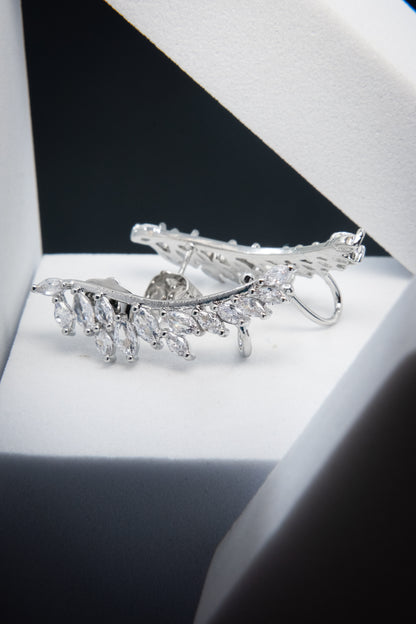 ORECCHINI EAR CUFF GOCCIE ARGENTO