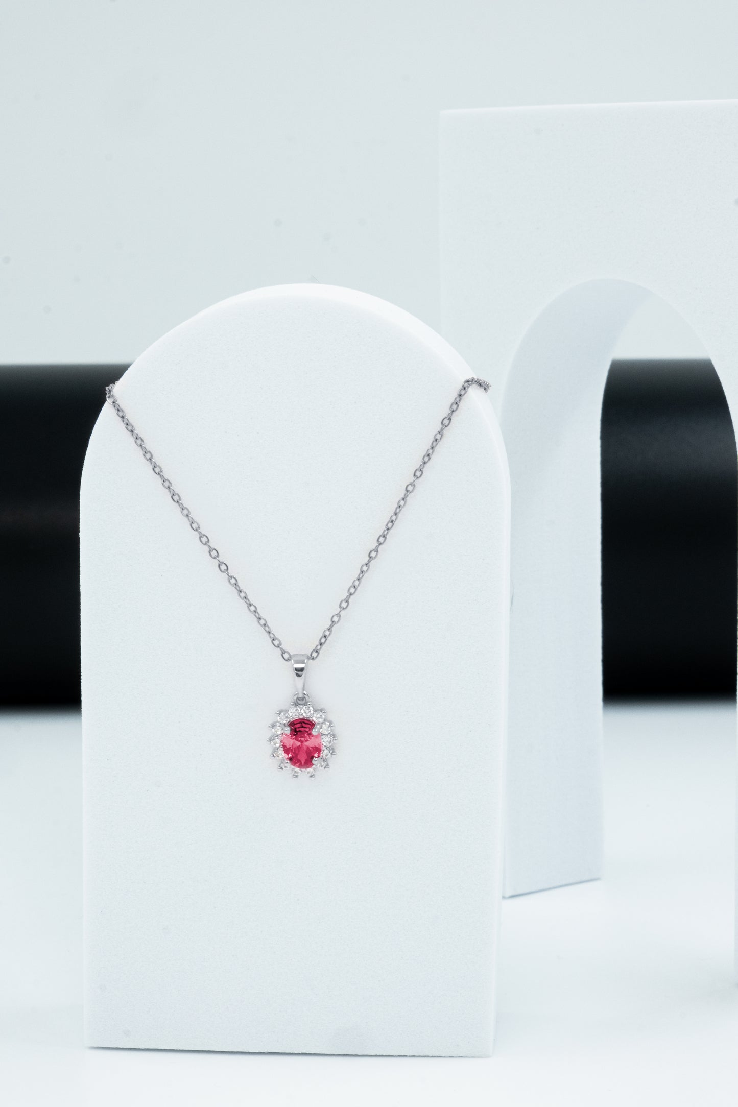 Completo "Kate" 4 pezzi: Argento e Rosso