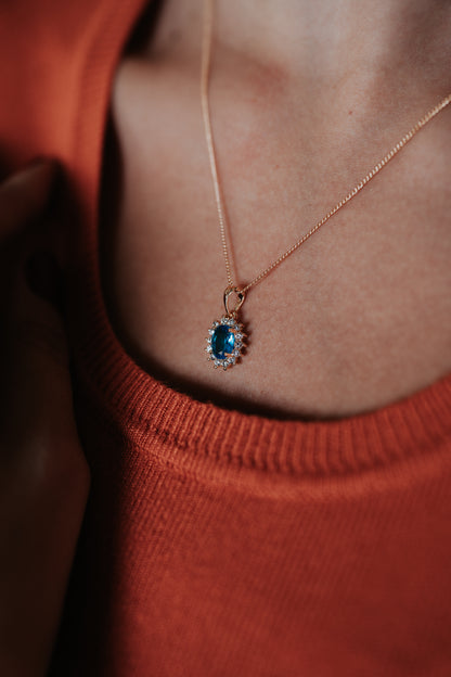 Completo "Kate" 4 pezzi: Oro e Azzurro