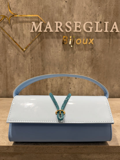 POCHETTE BIMATERIALE CELESTE