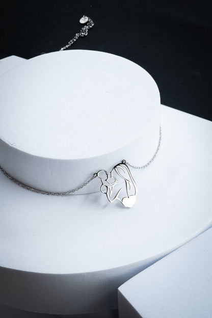 COLLANA MAMMA & FIGLIO ARGENTO