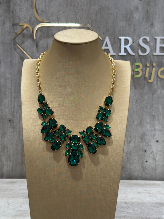 COLLANA FASHION VERDE SCURO