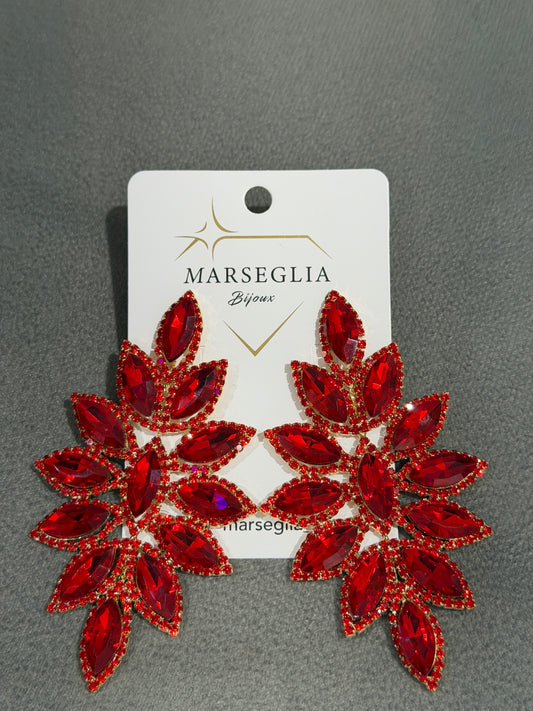 ORECCHINI FASHION ROSSO