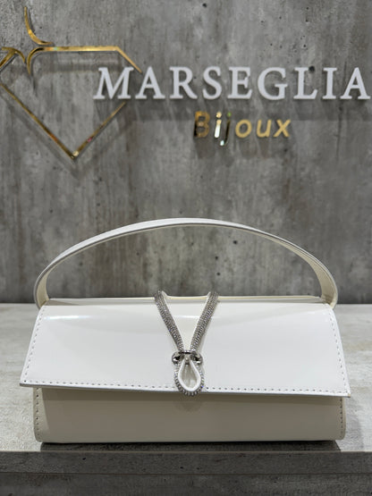 POCHETTE BIMATERIALE PANNA