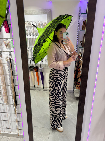 OMBRELLO CHIC CON RICAMI IN PIZZO