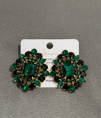 ORECCHINI FASHION VERDE SCURO