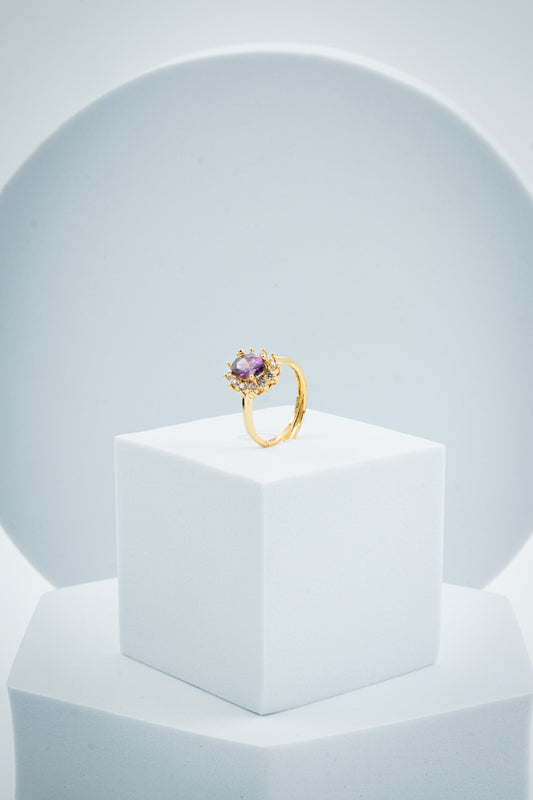 ANELLO KATE ORO & VIOLA