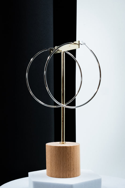 CERCHI SOTTILI ARGENTO 70 mm