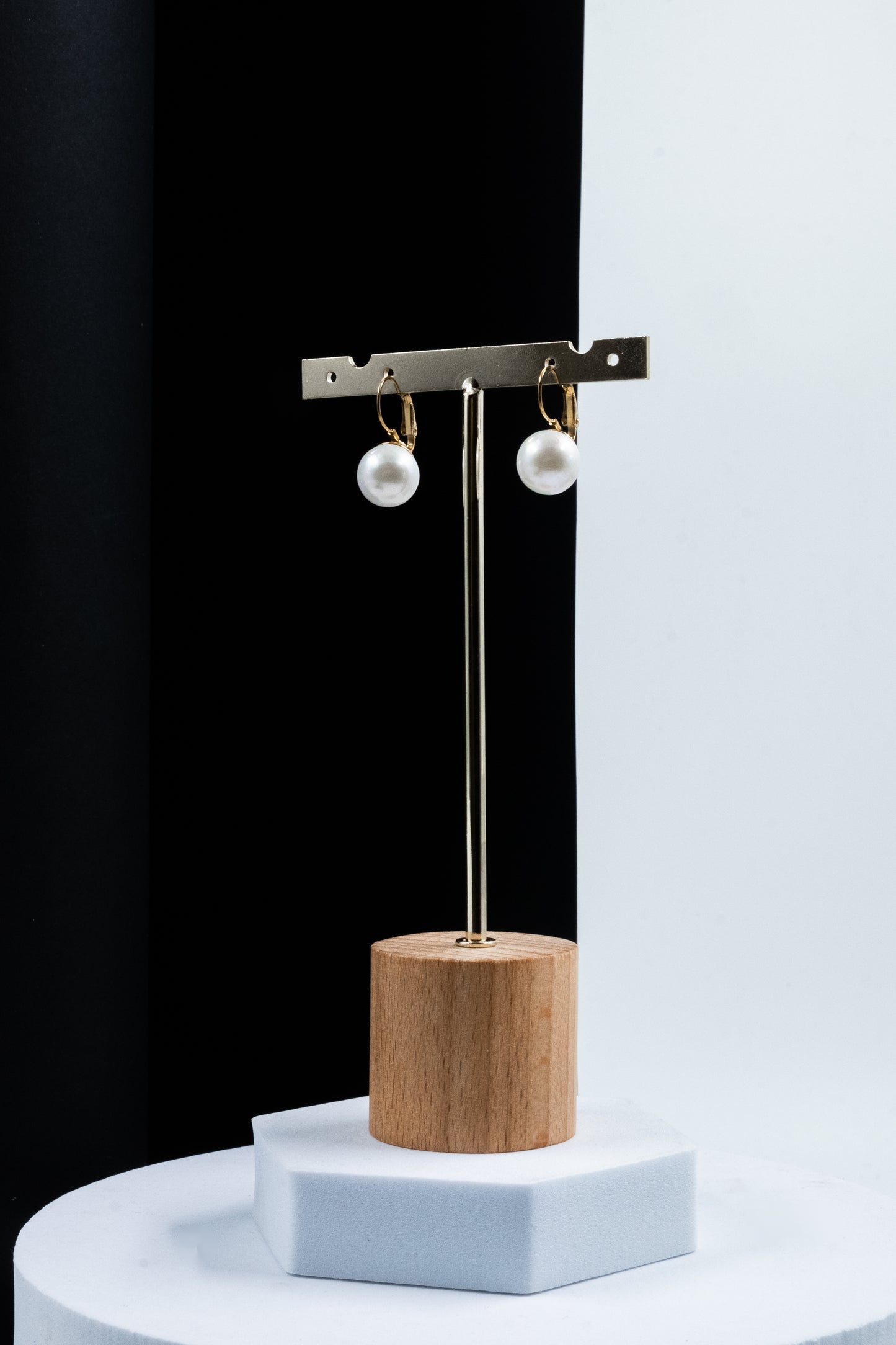 ORECCHINI PERLA PENDENTE ORO 12 MM