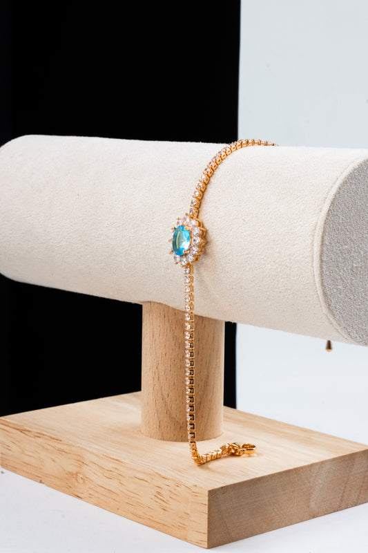 BRACCIALE KATE ORO & AZZURRO