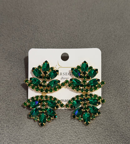 ORECCHINI FASHION VERDE SCURO