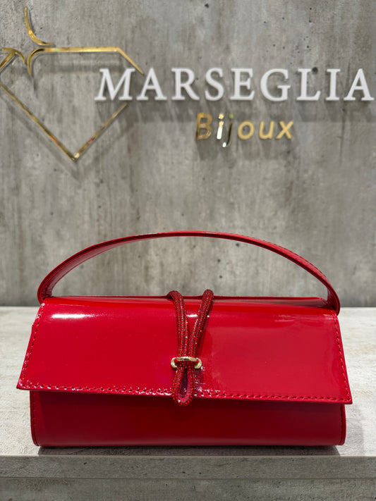 POCHETTE BIMATERIALE ROSSO